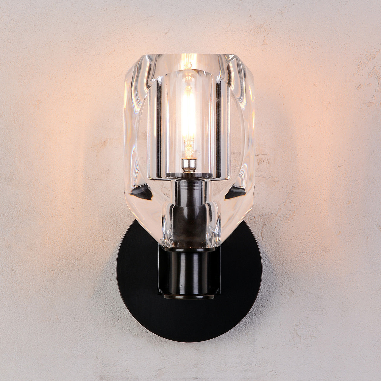 Charles Crystal Wall Sconce Brass
