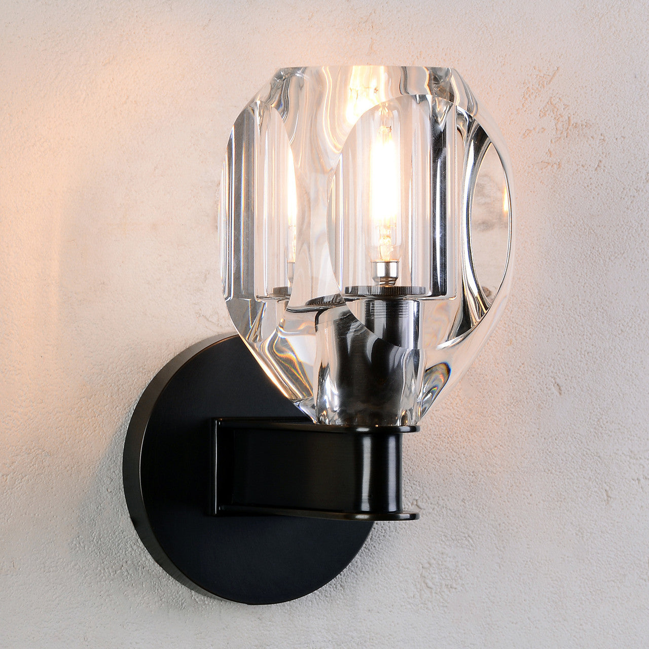 Charles Crystal Wall Sconce Brass