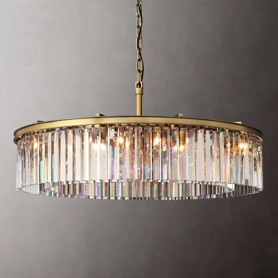Zestra Crystal Round Chandelier