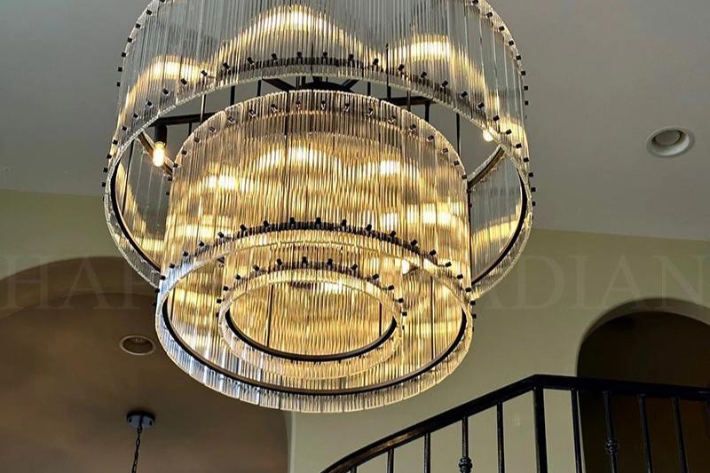 HA Damian TWO-TIER Round Chandelier 48″