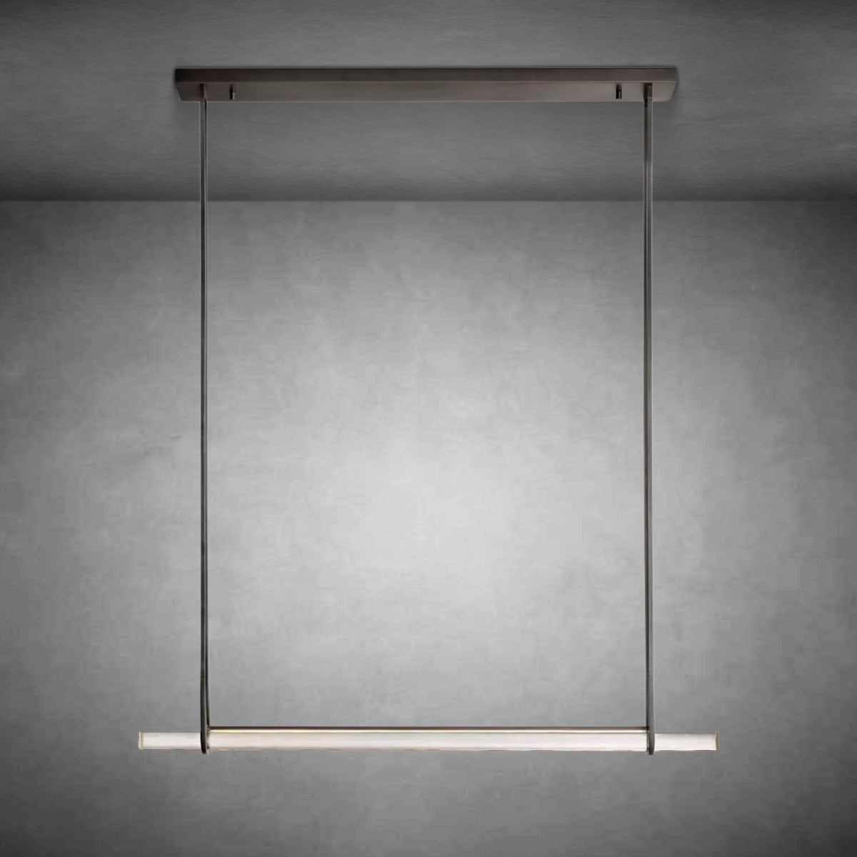 Aurivox Crystal Single Bar Linear Chandelier