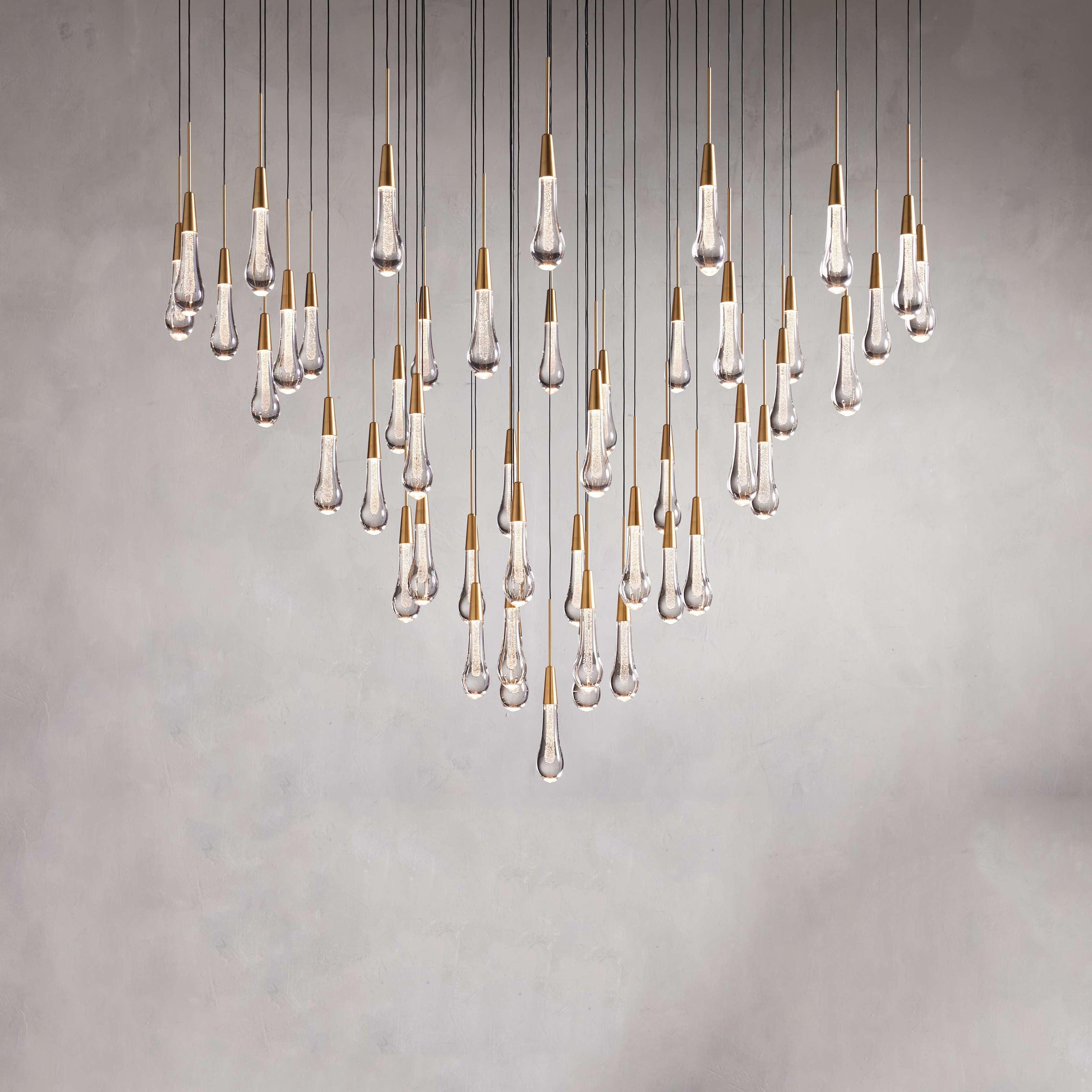 Soltaire Modern Round Chandelier Lighting - 58"W