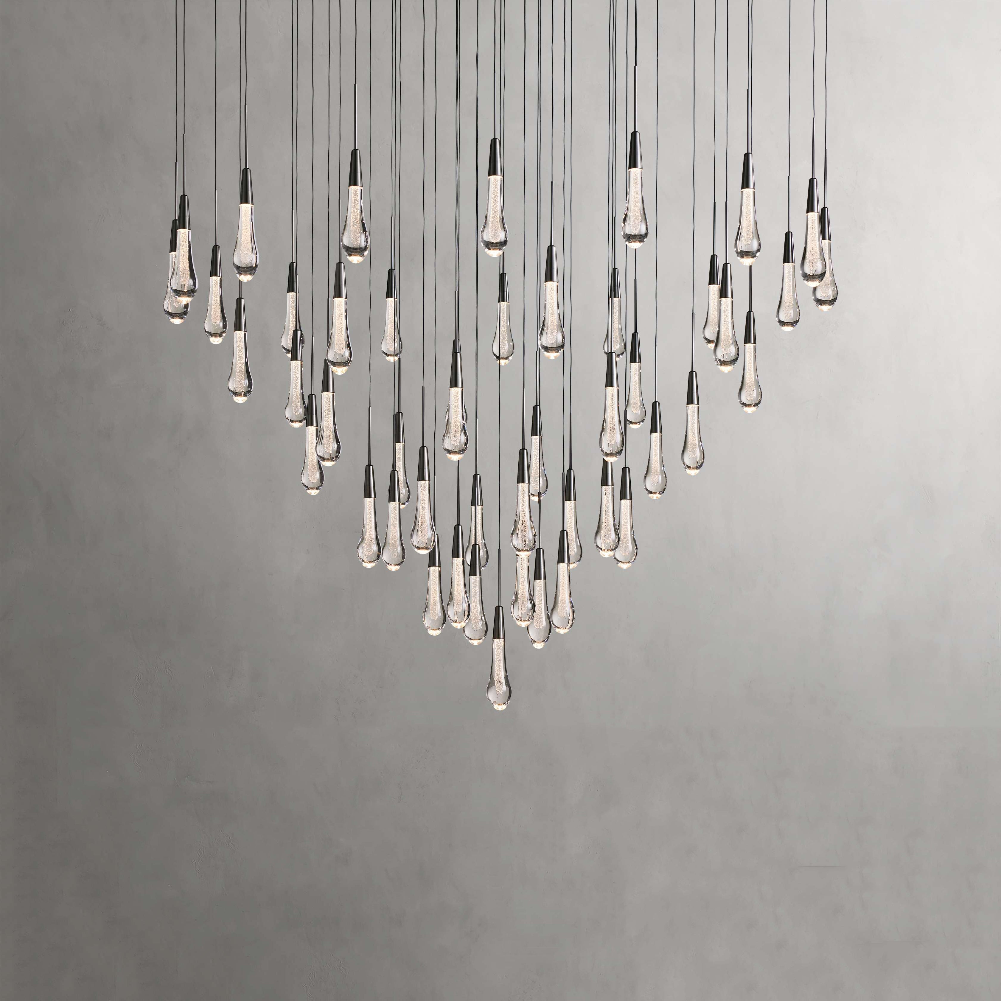 Soltaire Modern Round Chandelier Lighting - 58"W