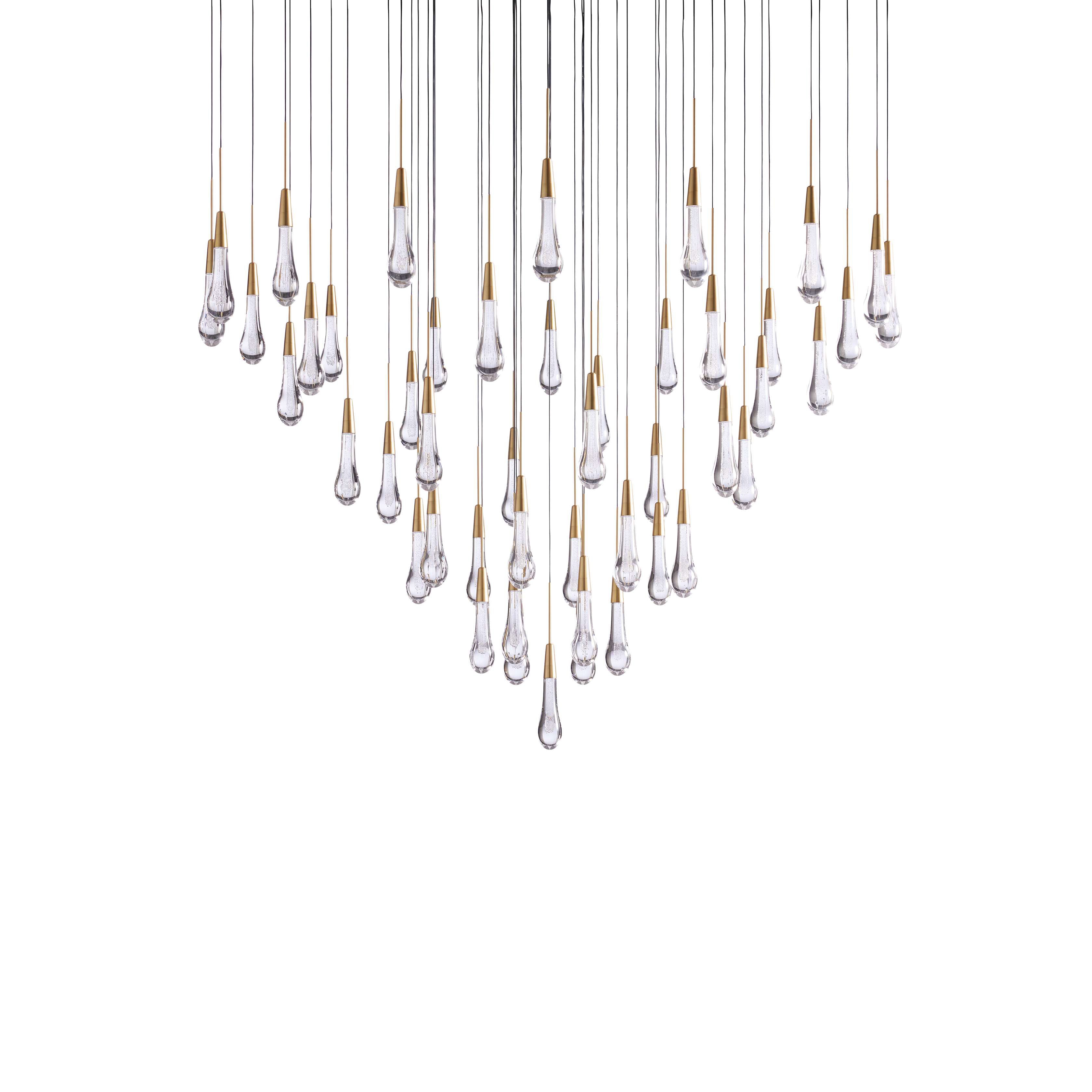 Soltaire Modern Round Chandelier Lighting - 58"W