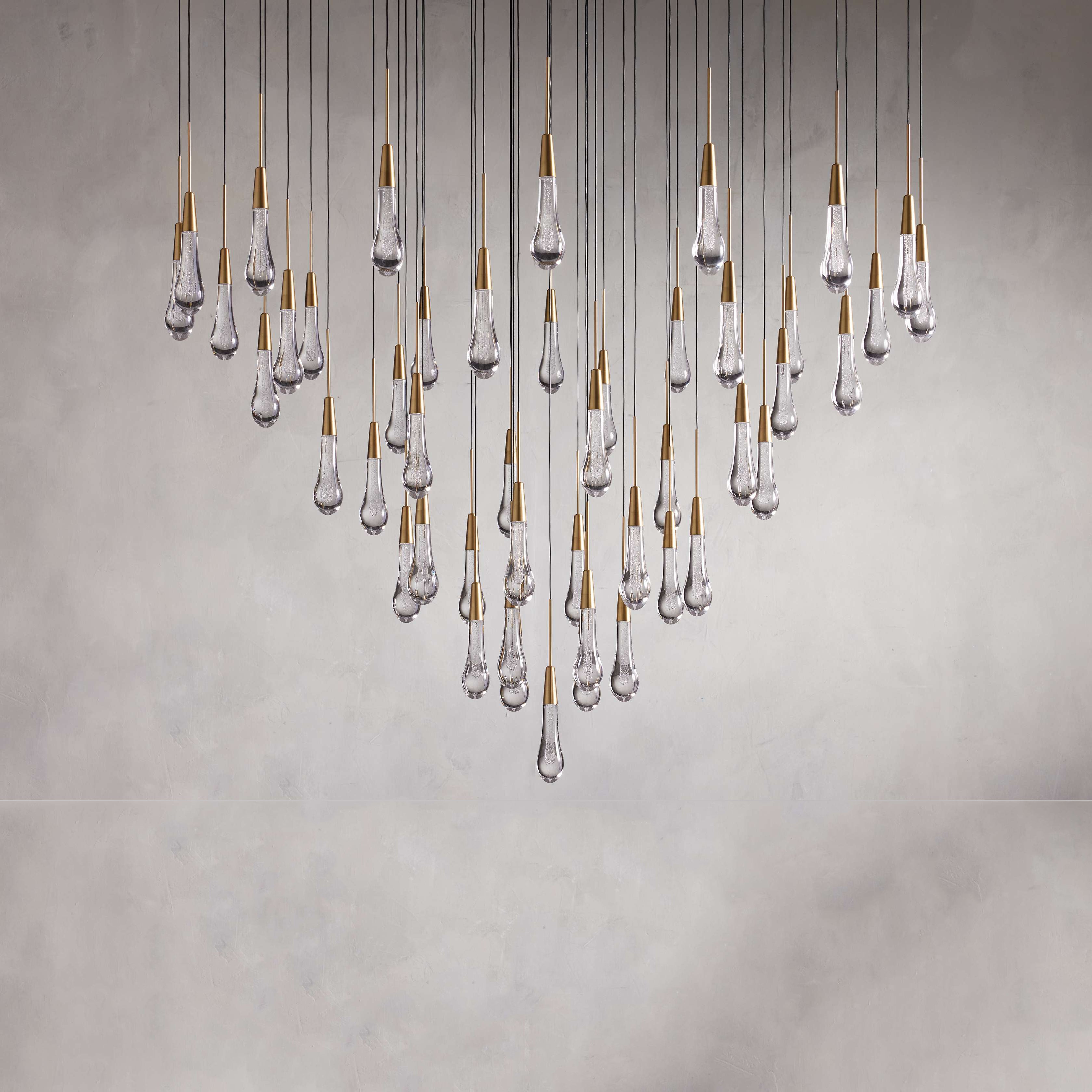 Soltaire Modern Round Chandelier Lighting - 58"W