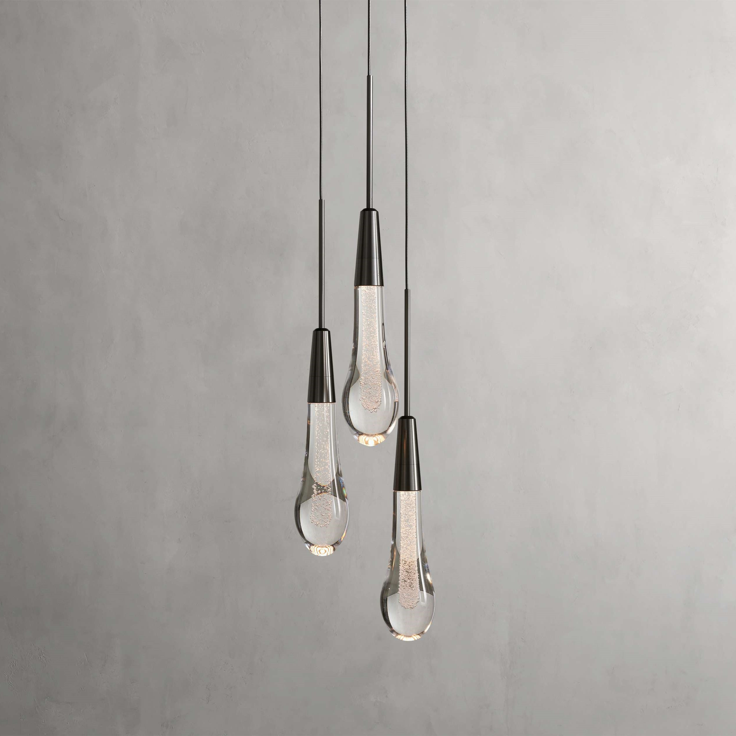 Soltaire Modern 3 Light Round Chandelier Lighting
