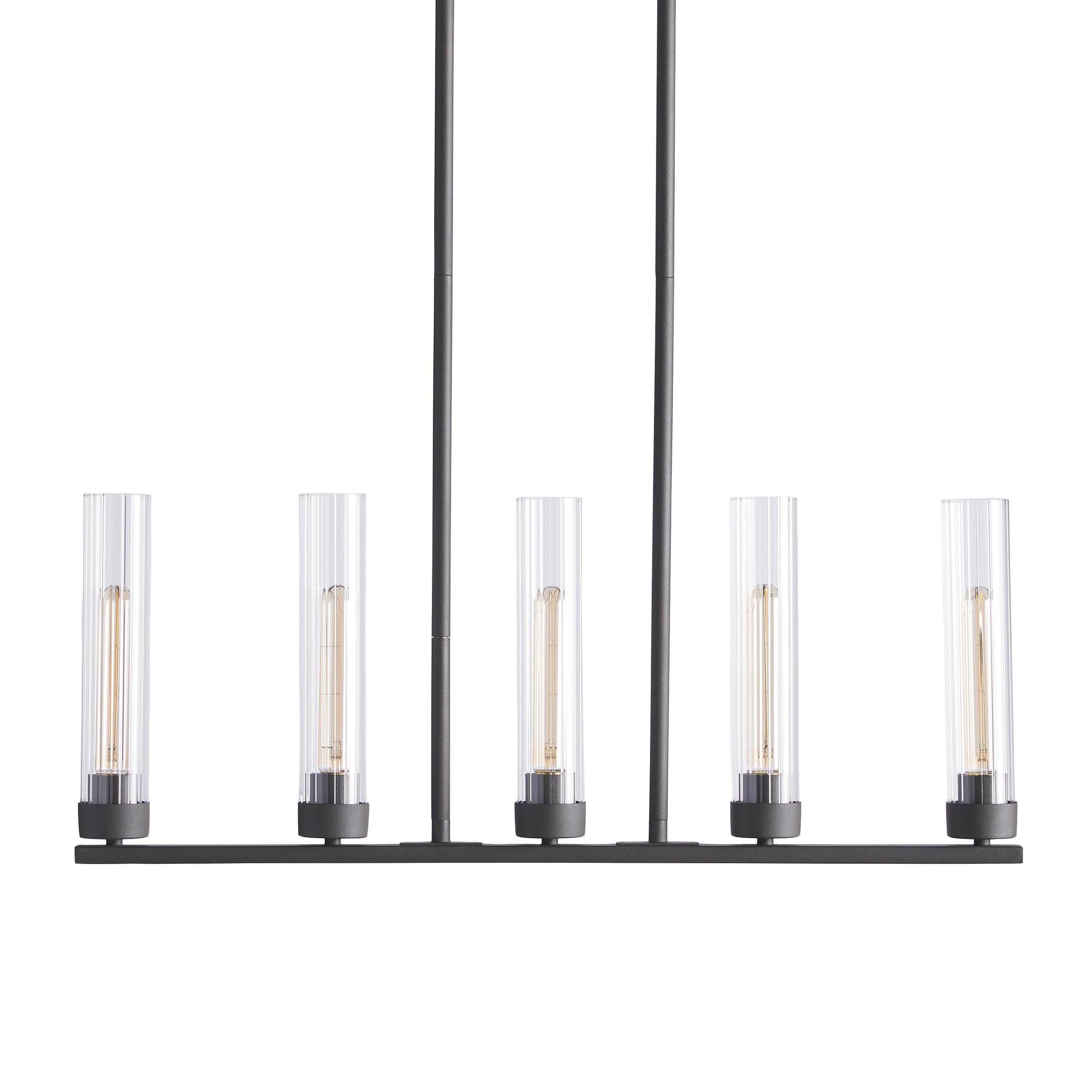 Andreas Glass Linear Chandelier Lighting