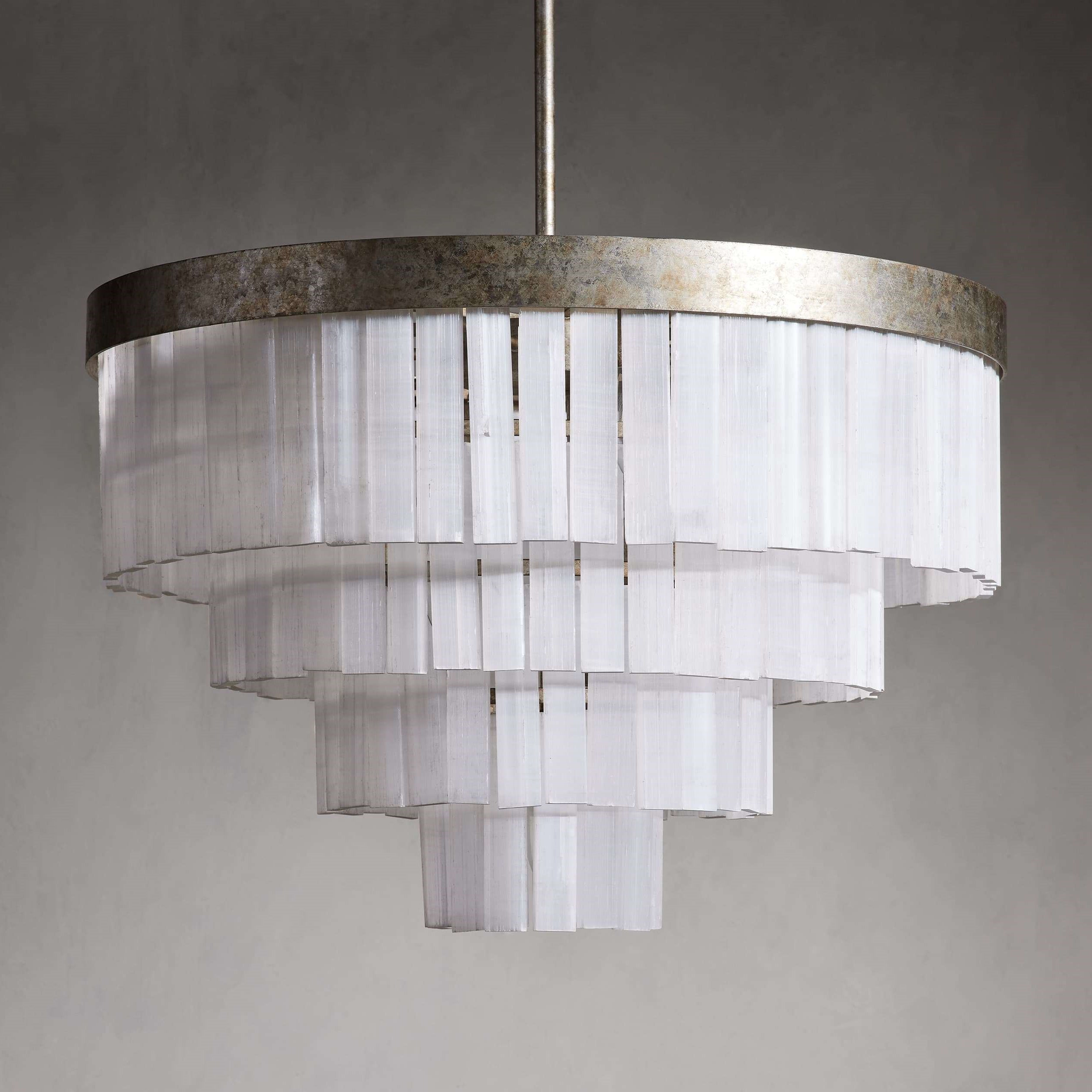 Cameron Luxury 4 Tier Selenite Chandelier