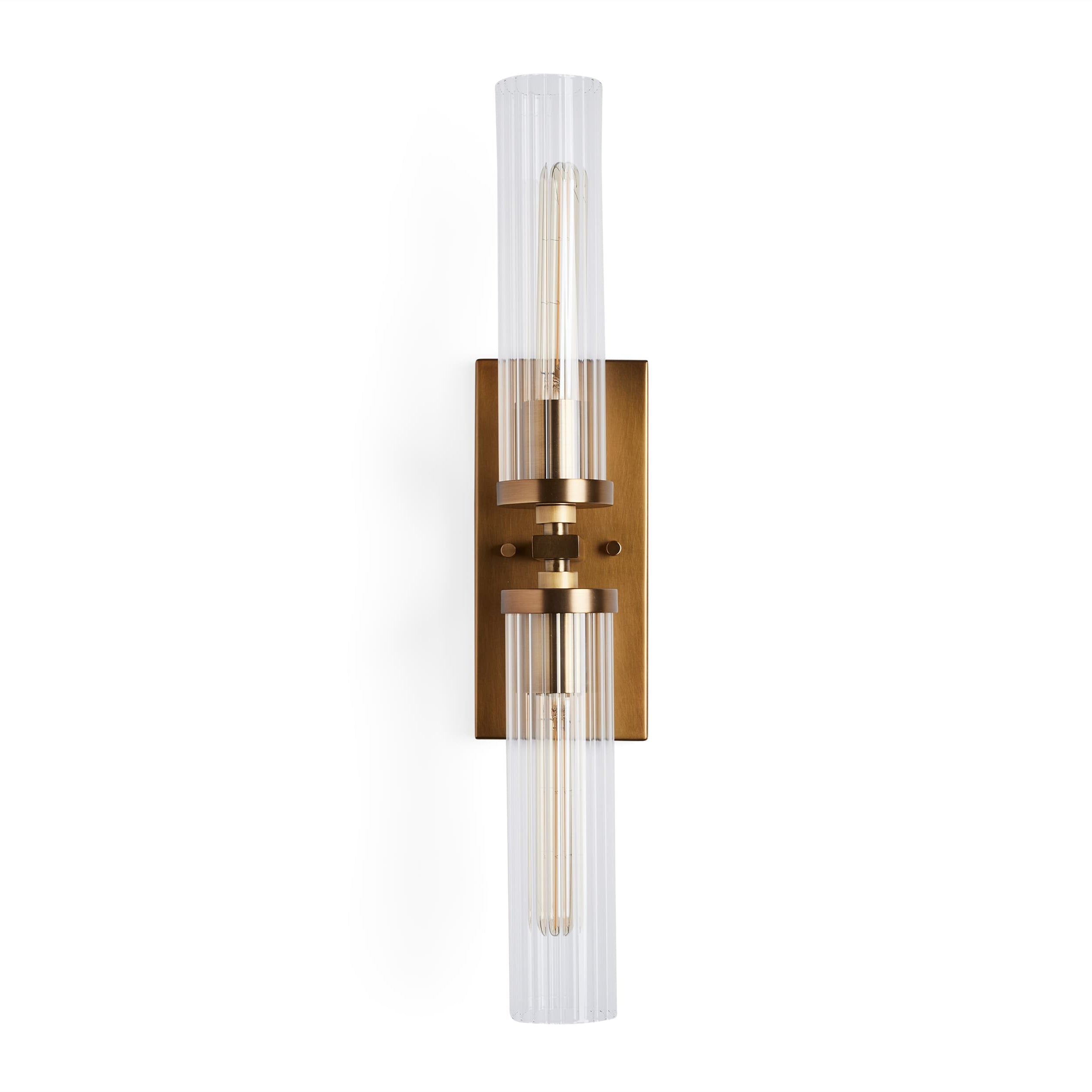 Andreas Glass Modern Wall Lamp 2 Light