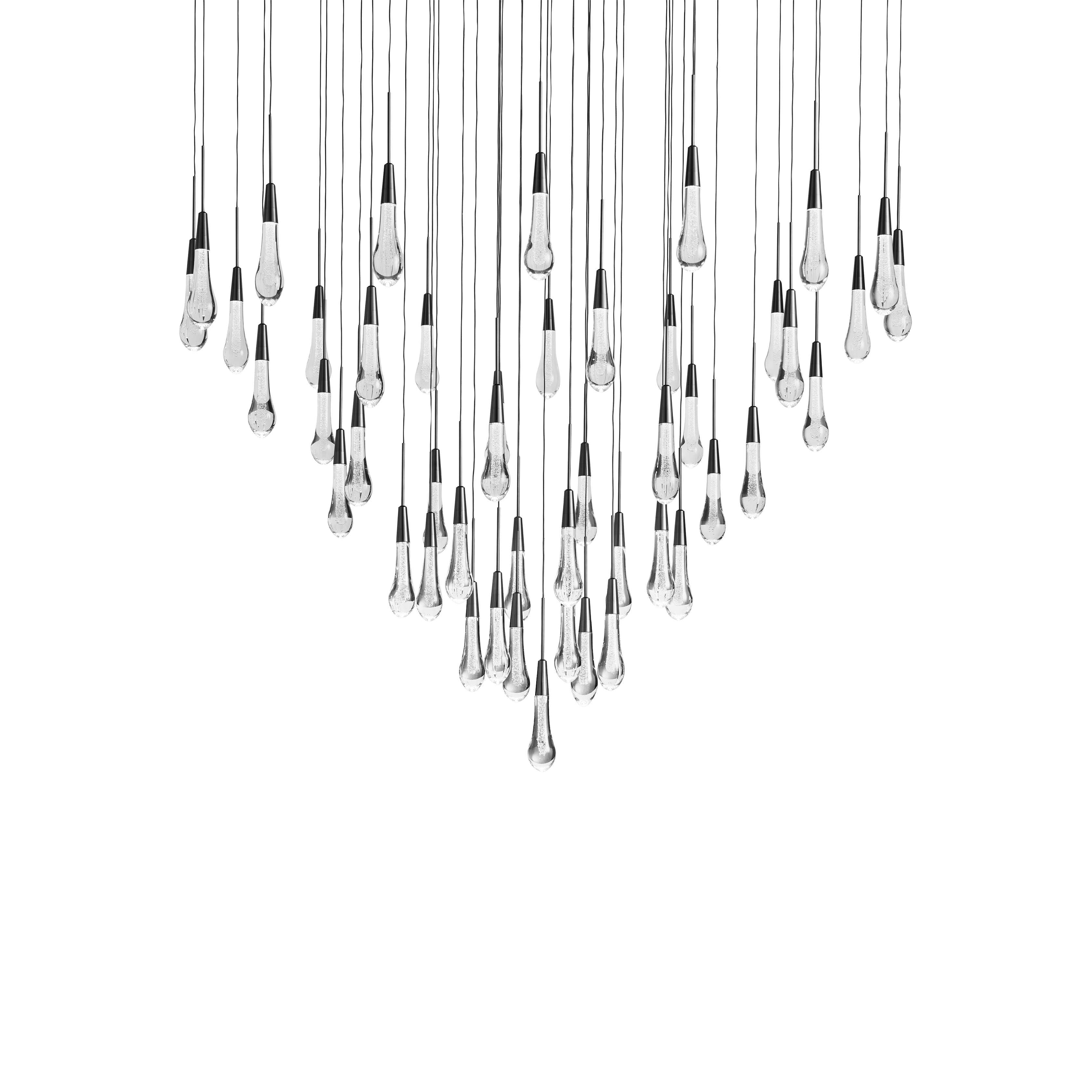 Soltaire Modern Round Chandelier Lighting - 58"W