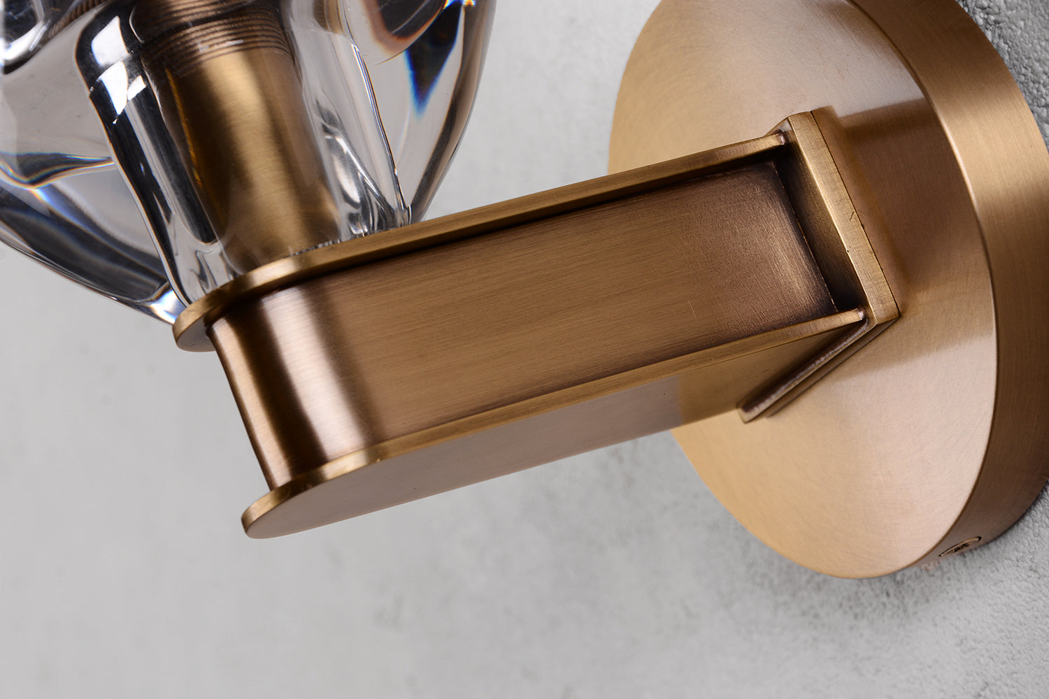 Charles Crystal Wall Sconce Brass