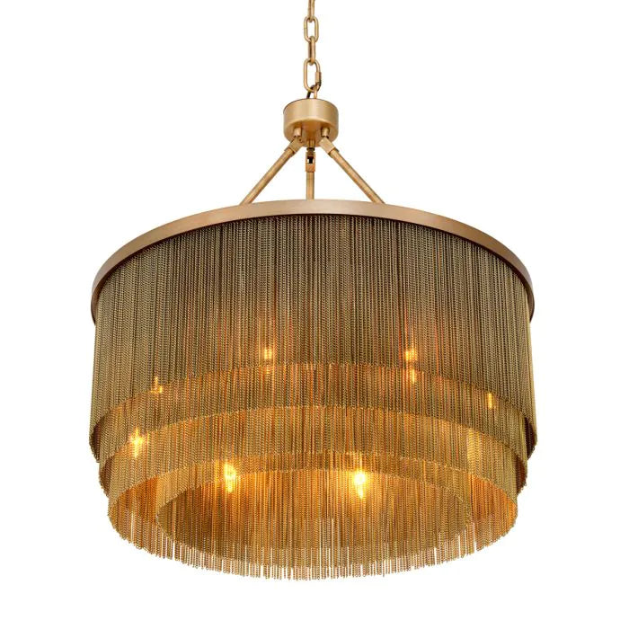 Tissot S - Antique Brass Finish Chandelier