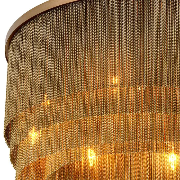 Tissot S - Antique Brass Finish Chandelier