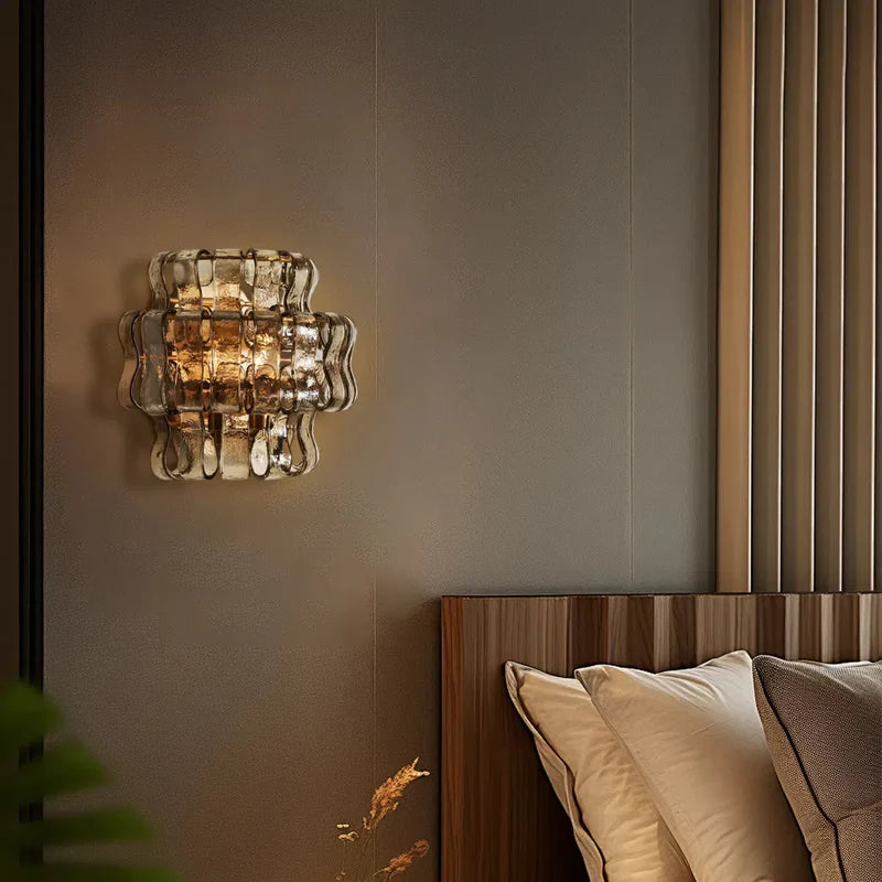 Ghiaccio Glass Wall Sconce