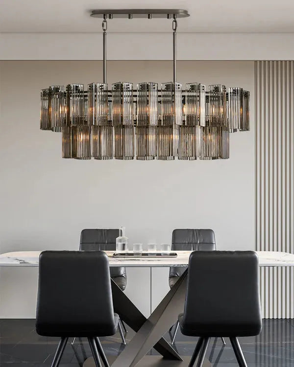 Delsie Oval 2 Tiered Chandelier