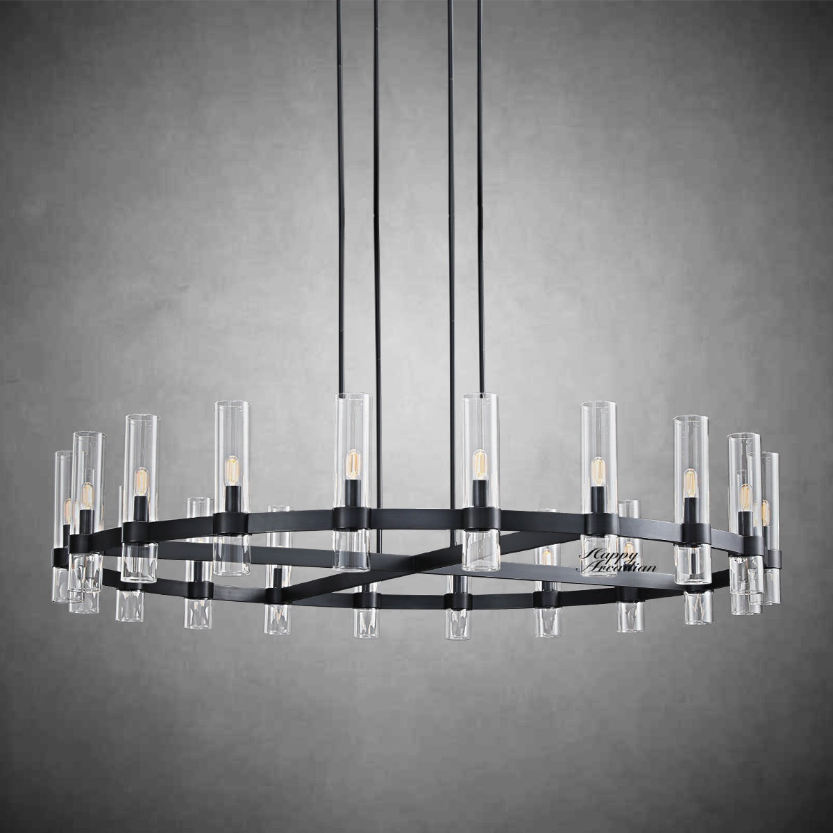 HA Rebecca Round Chandelier 60″, 20-Lights