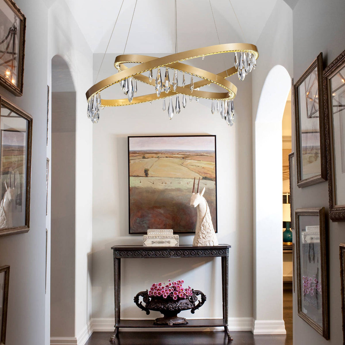 Orbit Crystal Ring Chandelier 31.5"