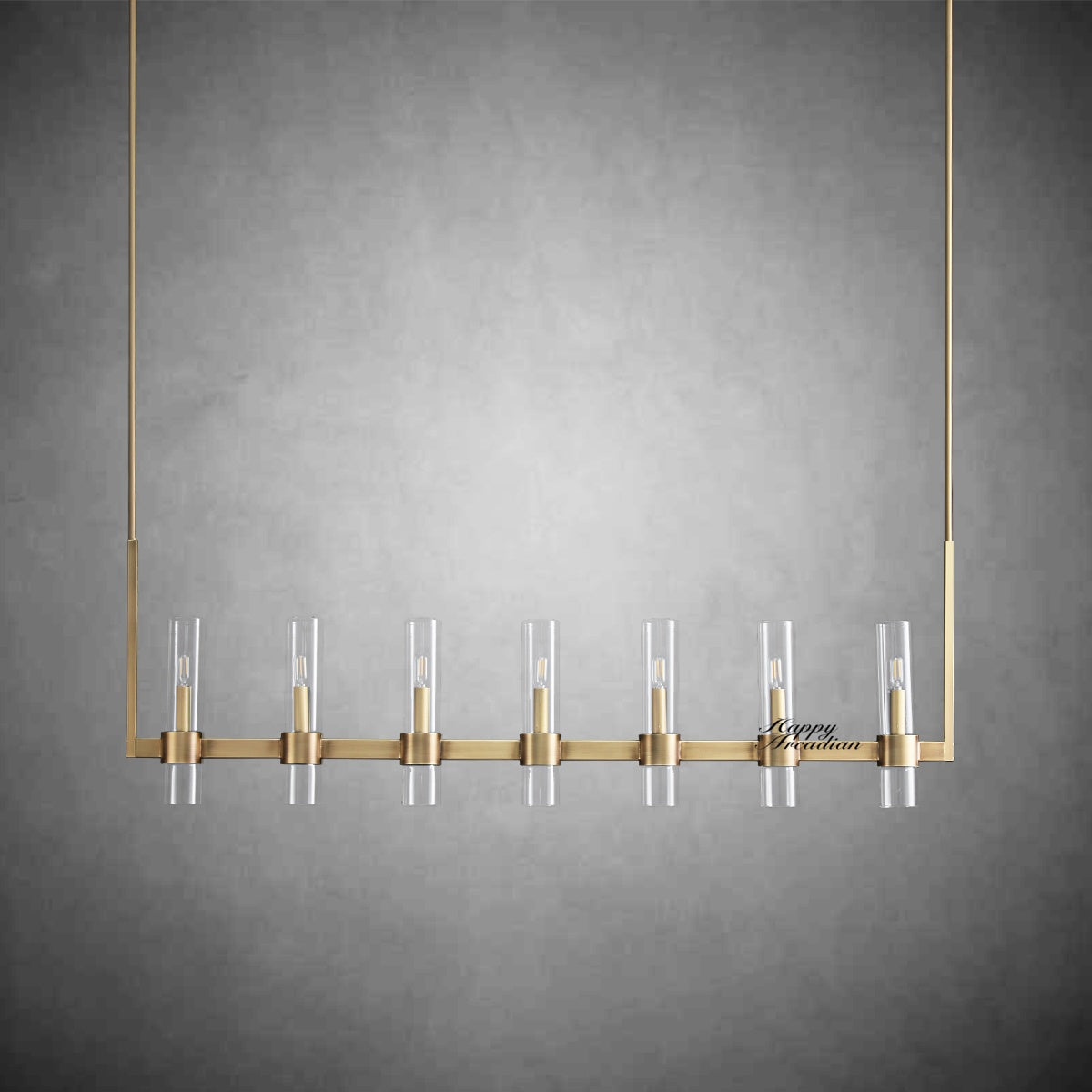HA Rebecca Linear Chandelier Modern 60", 7-Light