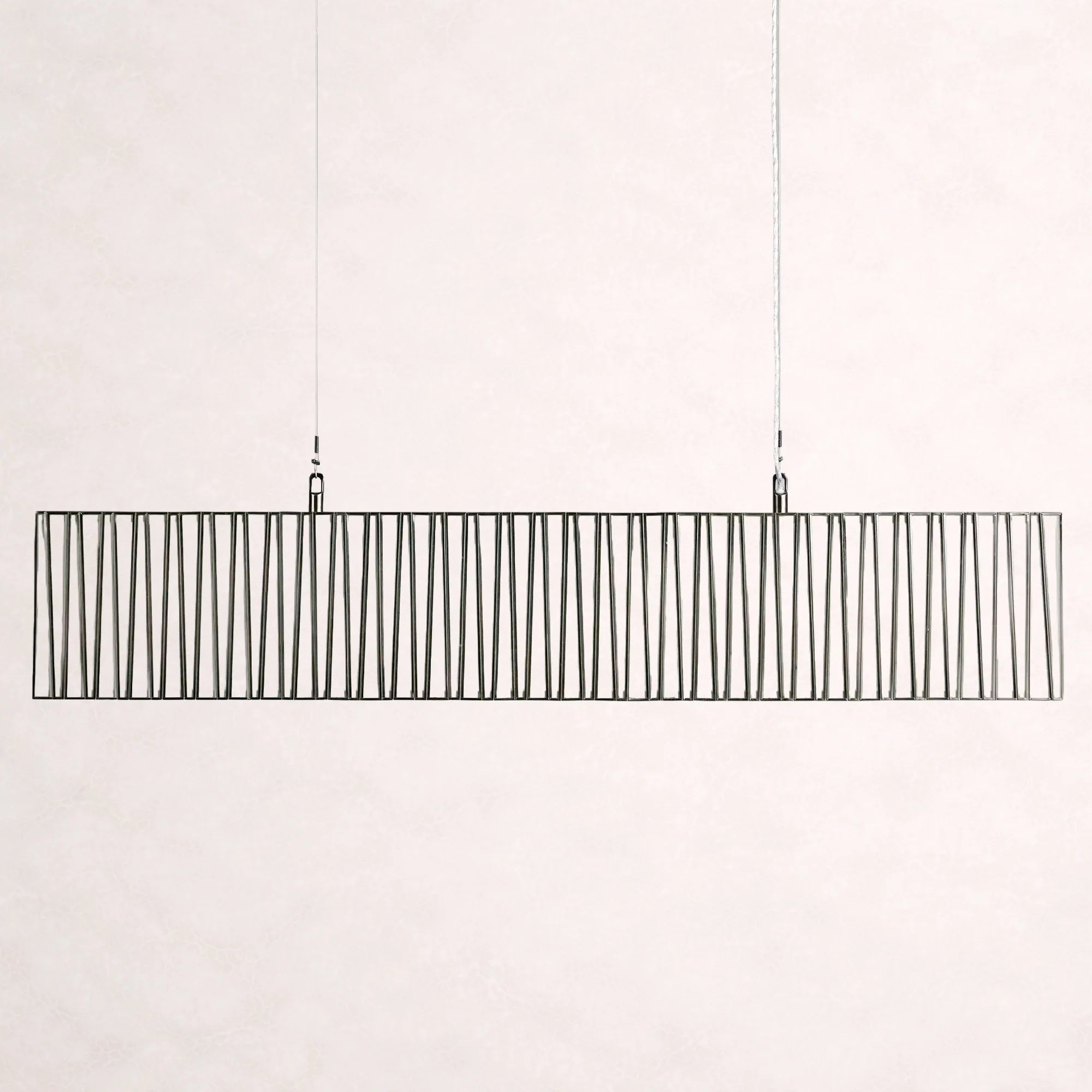 Art Glass Jeunet Rectangular Chandelier