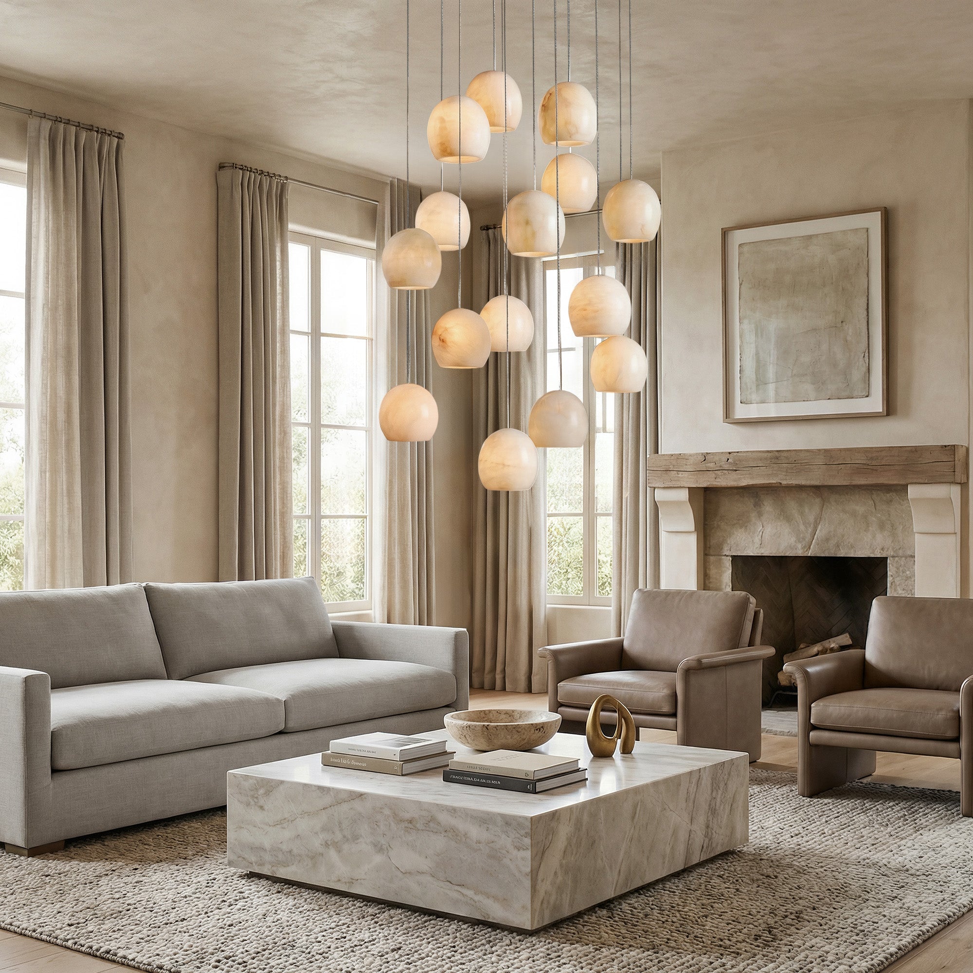 Arica Round Chandelier 3/7/15/36 Light
