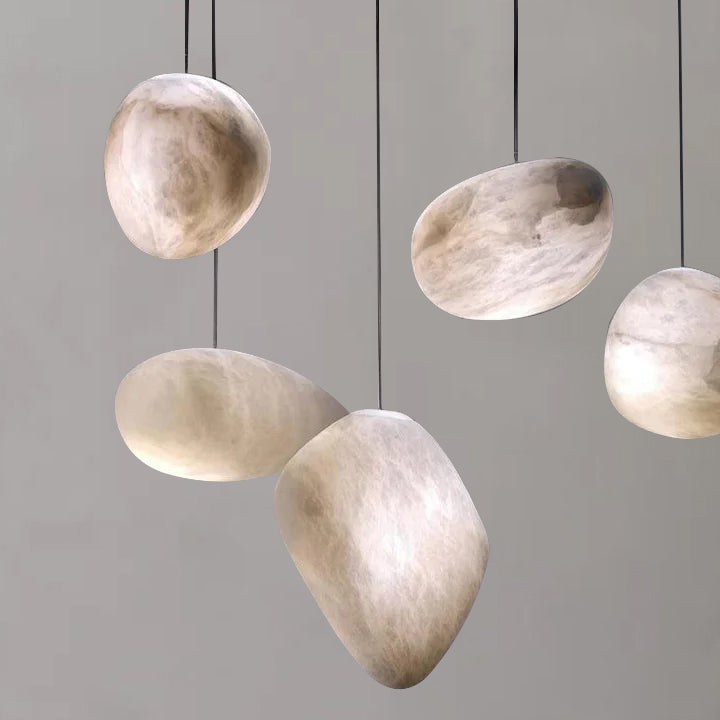 Sebastian Alabaster Natural Stone Pendant, Creative Pendant Light