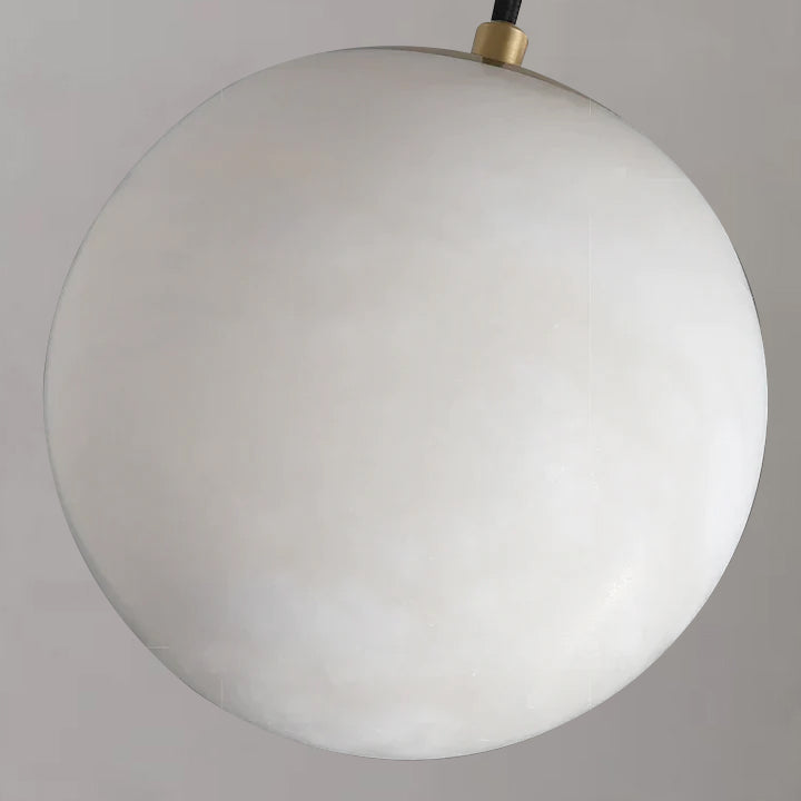 Alabaster Ball Pendant Light, Island Mini Pendant Light