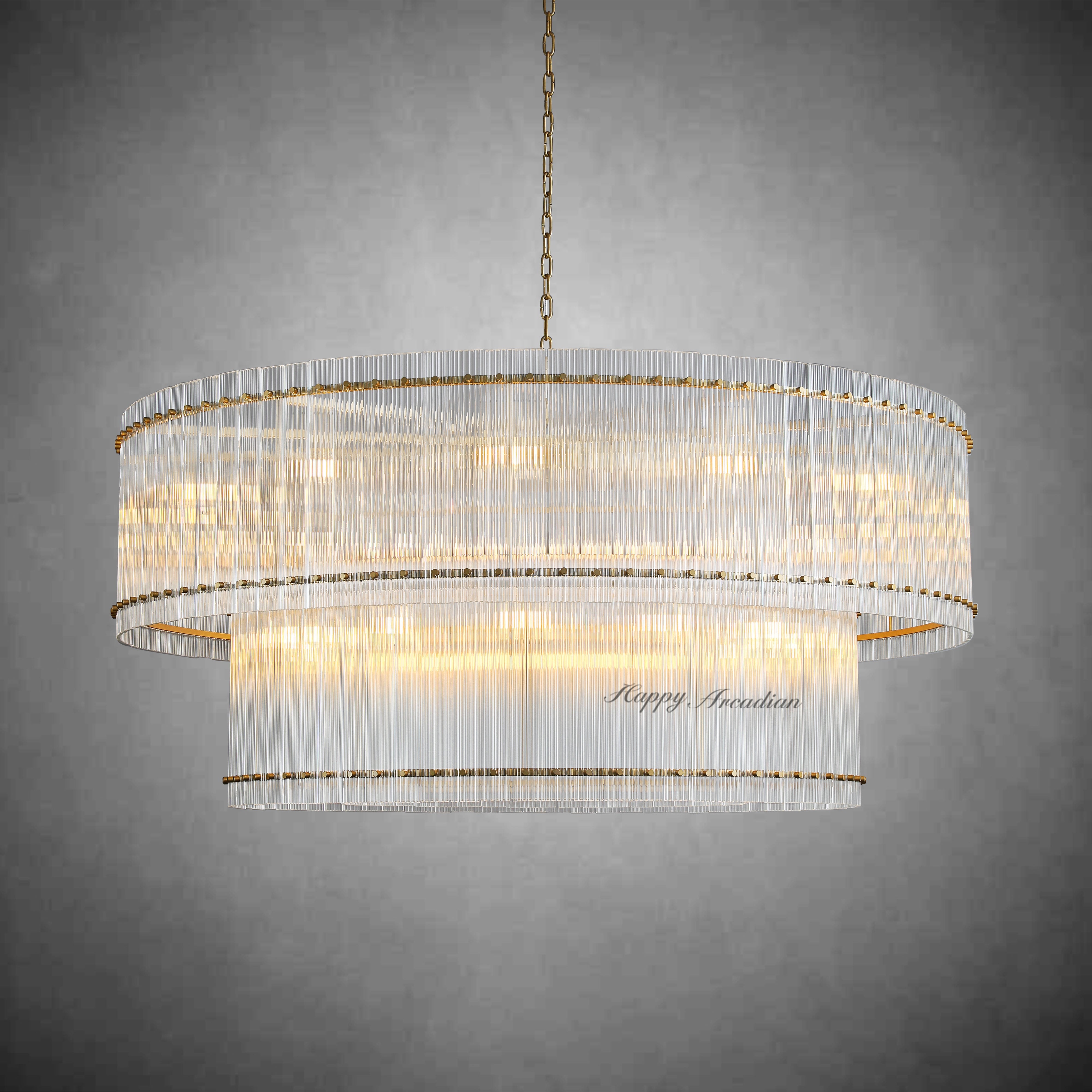 HA Damian Two-Tier Round Chandelier 60"