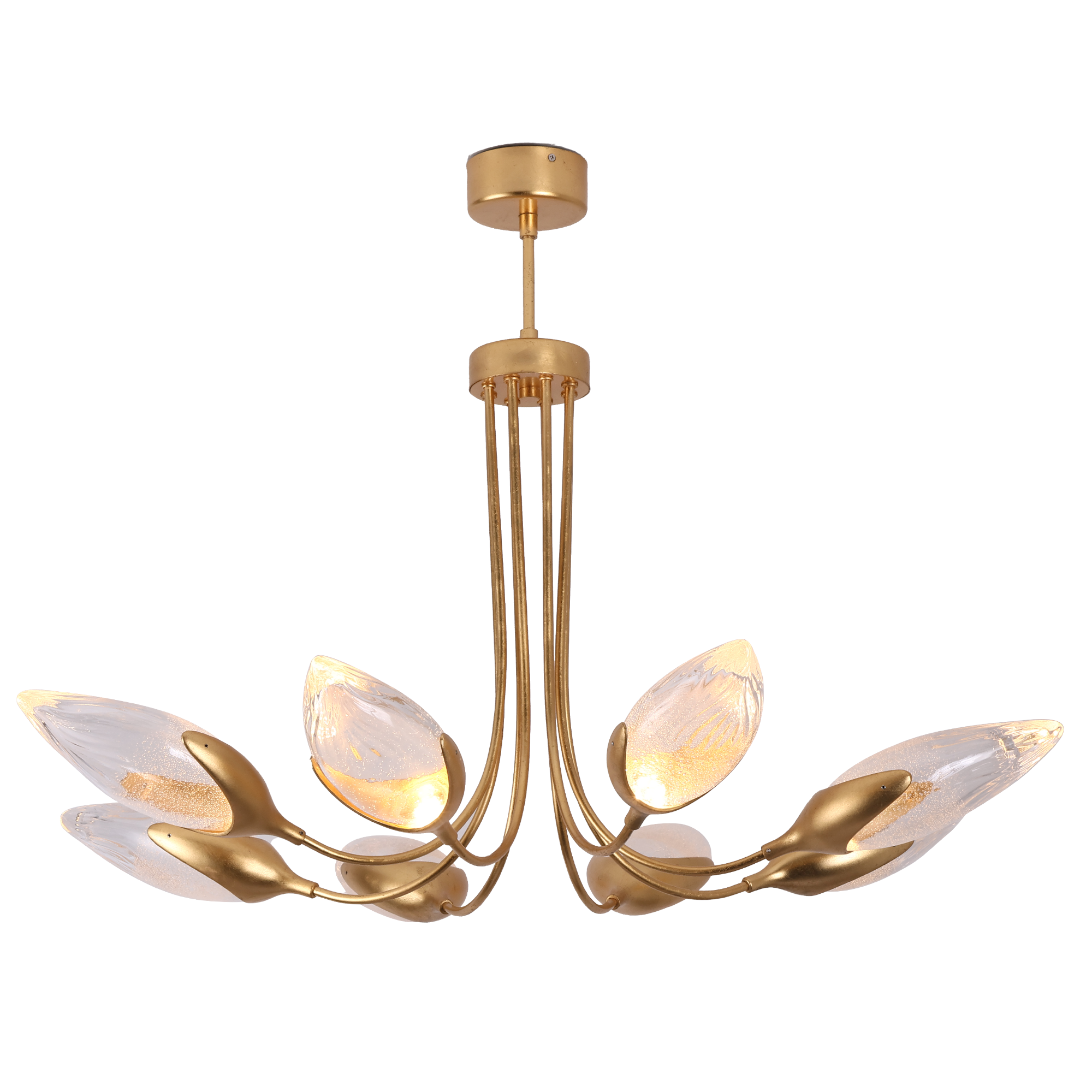 Olive Modern Brass Pendant Lamp
