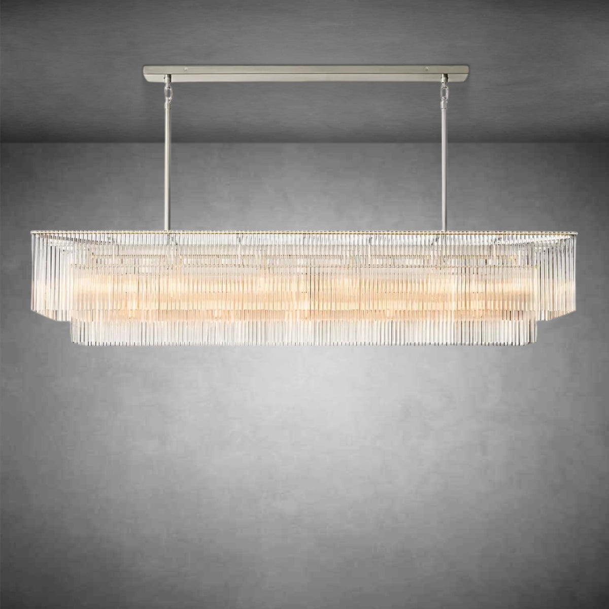 HA Amadeo Rectangular Chandelier 72''