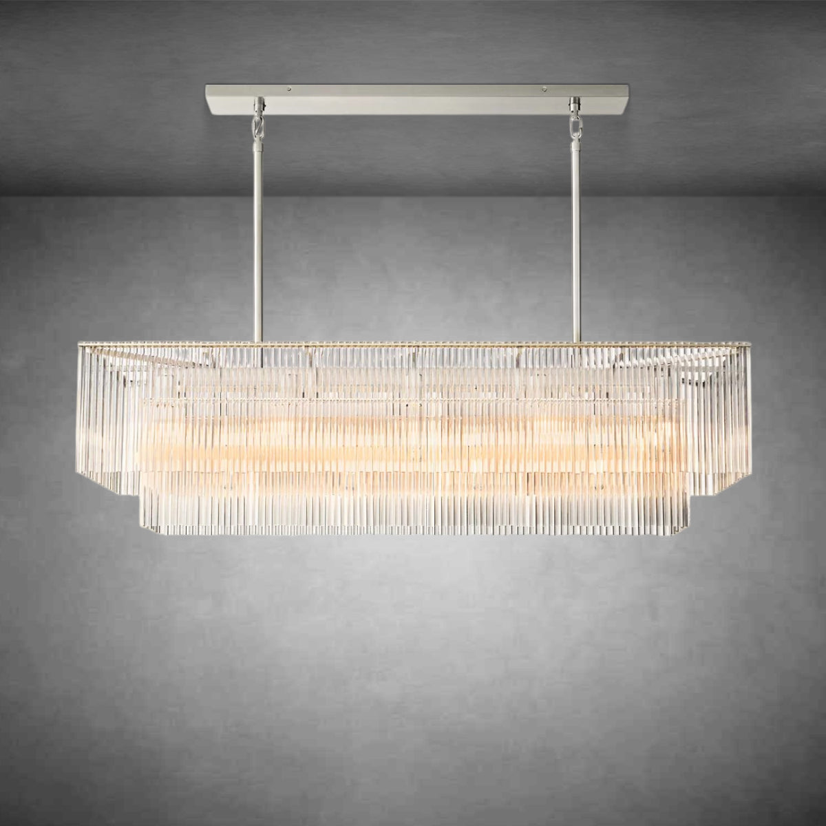 HA Amadeo Rectangular Chandelier 54'' for living room