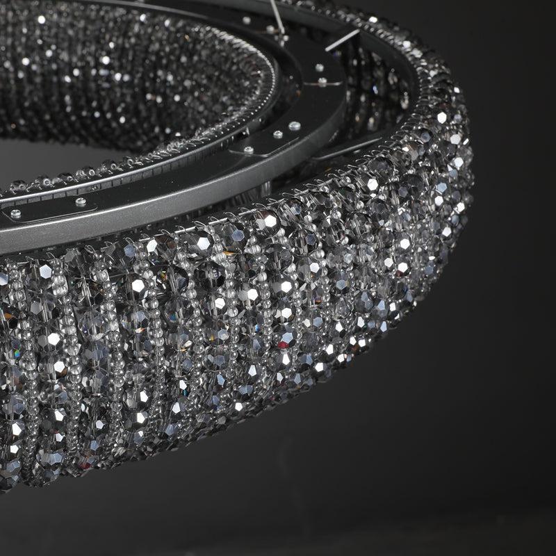 Amber Halo Ring Modern Crystal Chandelier
