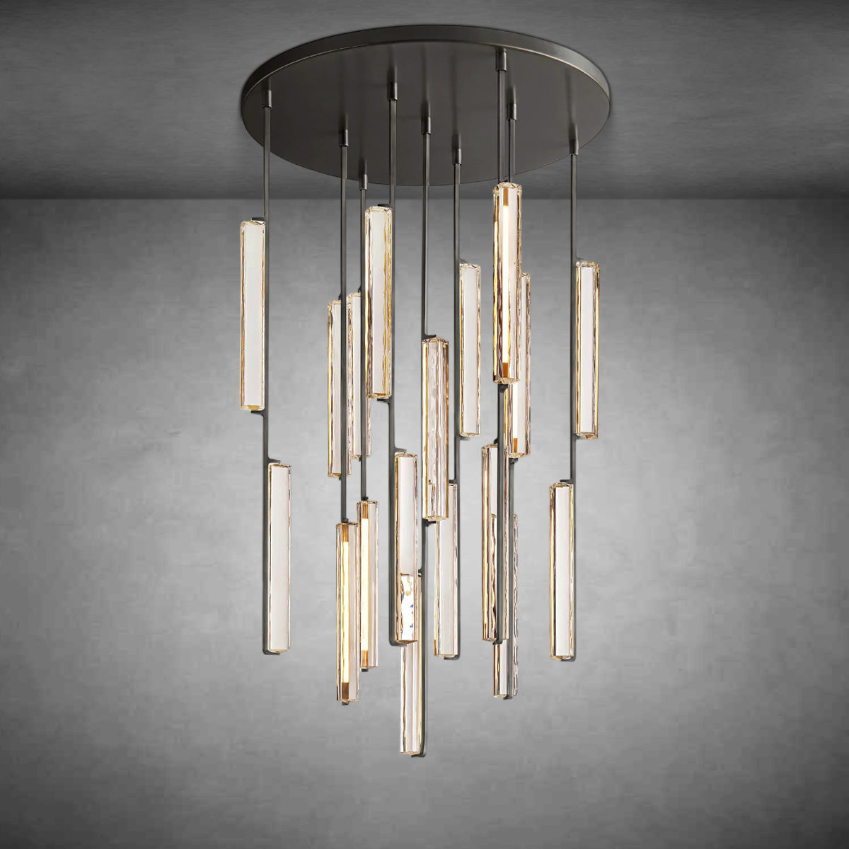 Aurivox Crystal Round Chandelier