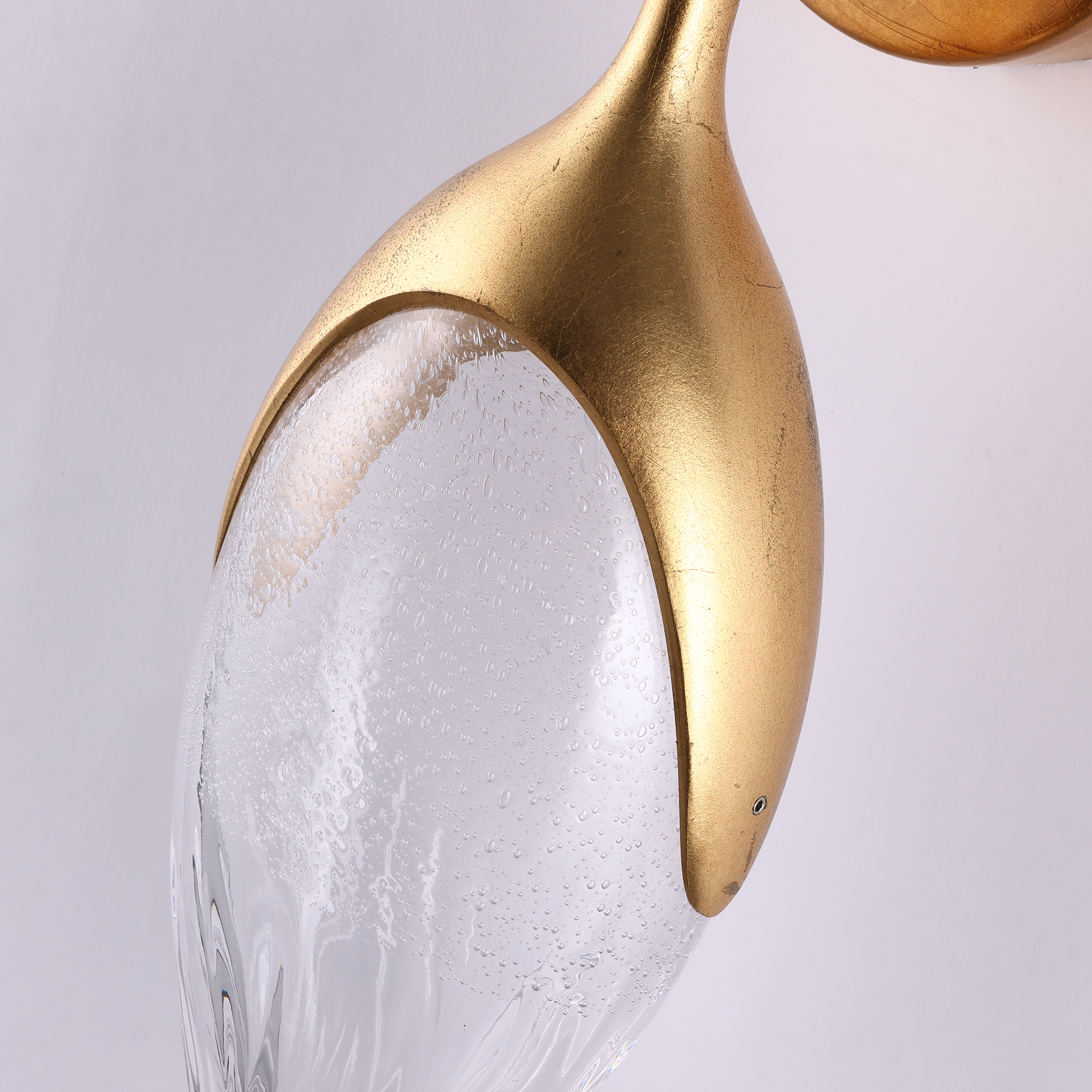 Olive Modern Brass Wall Sconce