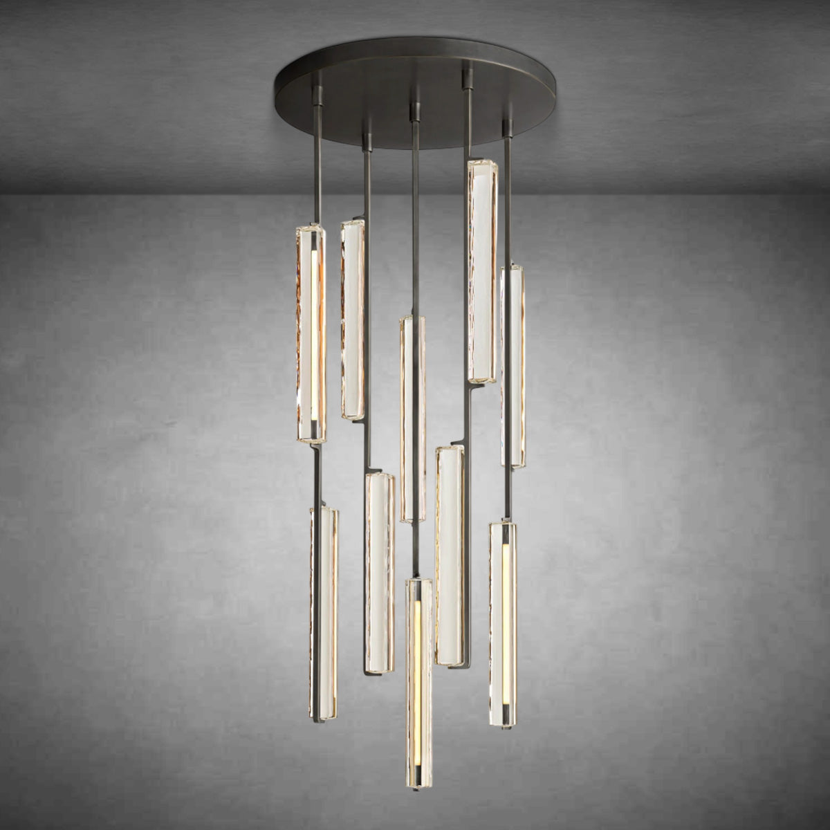 Aurivox Crystal Round Chandelier