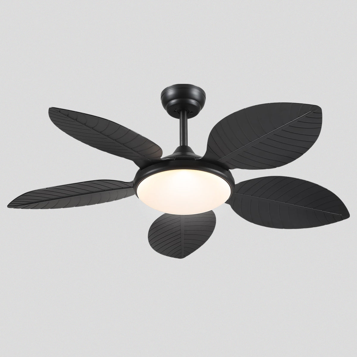 Ceiling Fan Palm Leaf Ceiling Fan 6 Speeds Reversible Ceiling Fans with Lights 48"