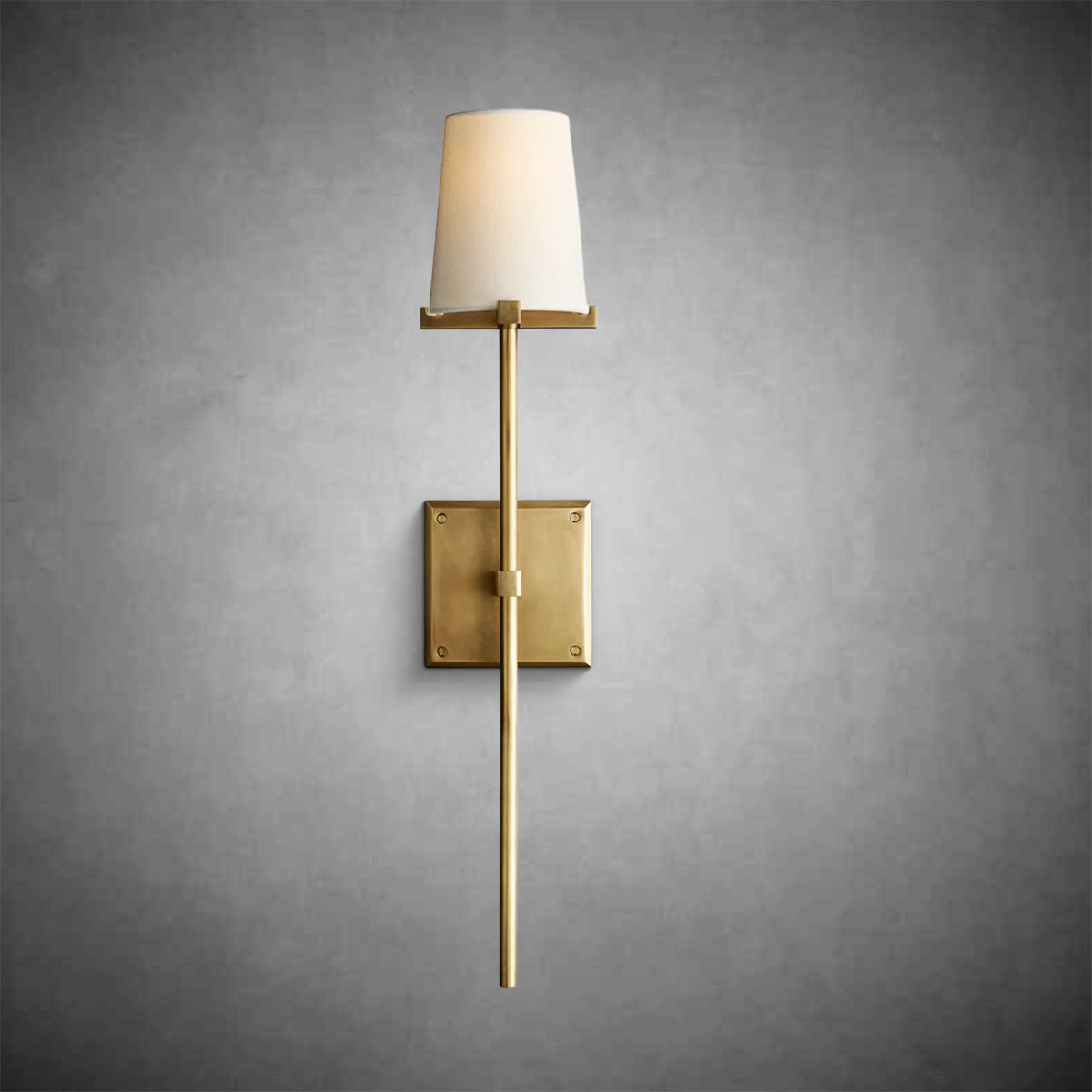 Brilliax Fabric Shade Torch Sconce