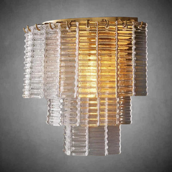 HA Sirena Clear Glass Wall Sconce