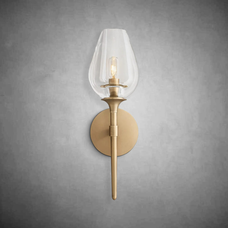 Harper Tulpe Modern Glass Wall Sconce