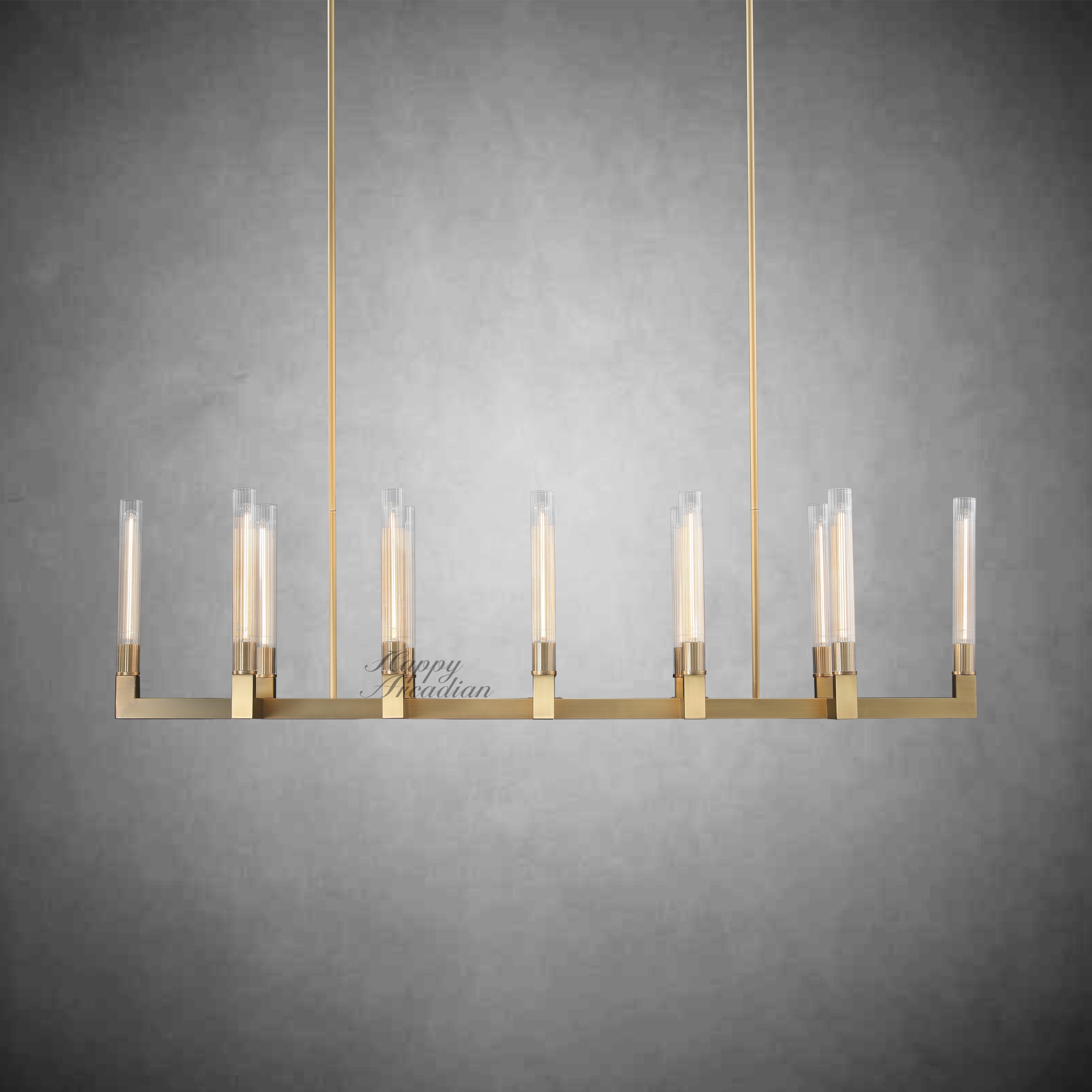 HA Candlestick Linear Chandelier Lighting 55'' 67"