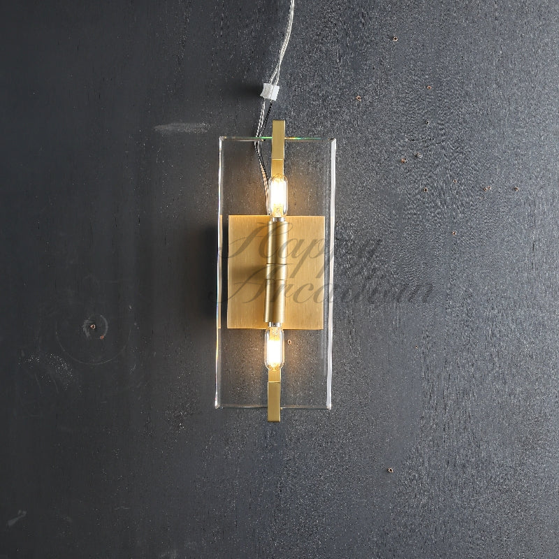 Sable Linear Glass Wall Sconce for 15''H 20''H 25''H