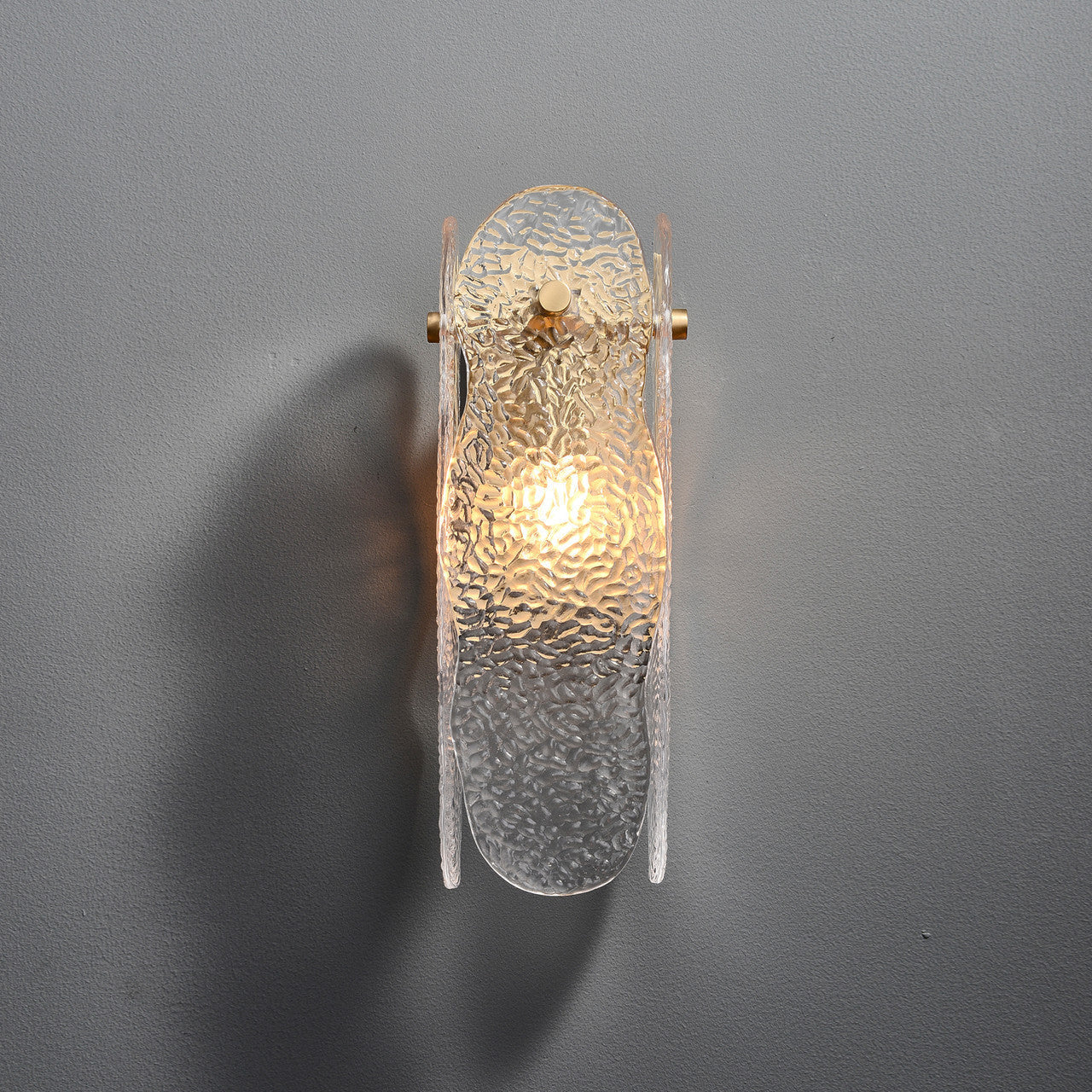 Ice Sculpture Glass Wall Sconce