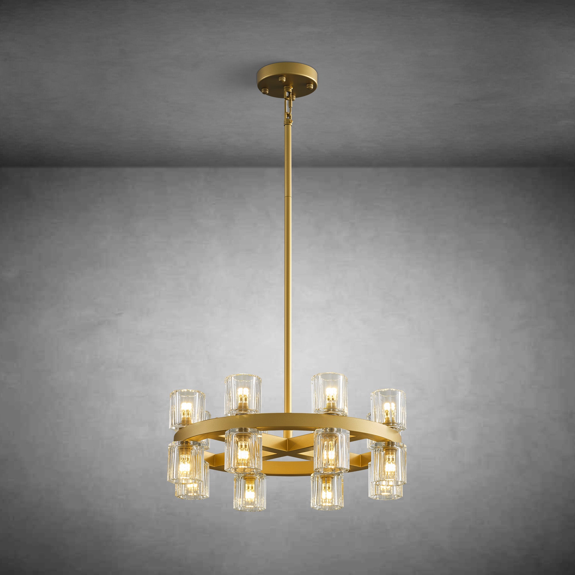 Black Wagon Wheel Chandelier