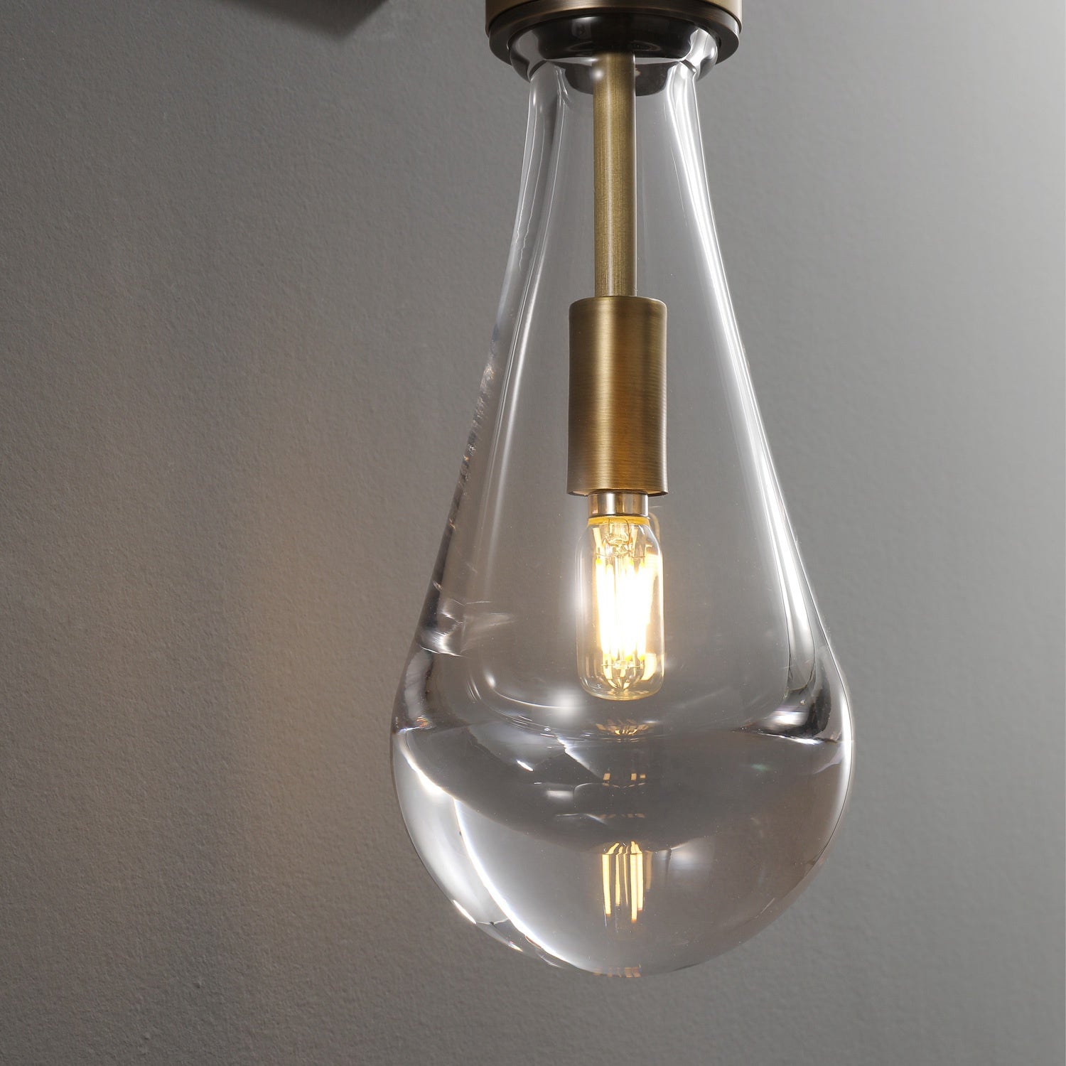Raindrop Glass Wall Sconce Cord