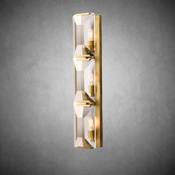 Halloway Crystal Triple Wall Lamp
