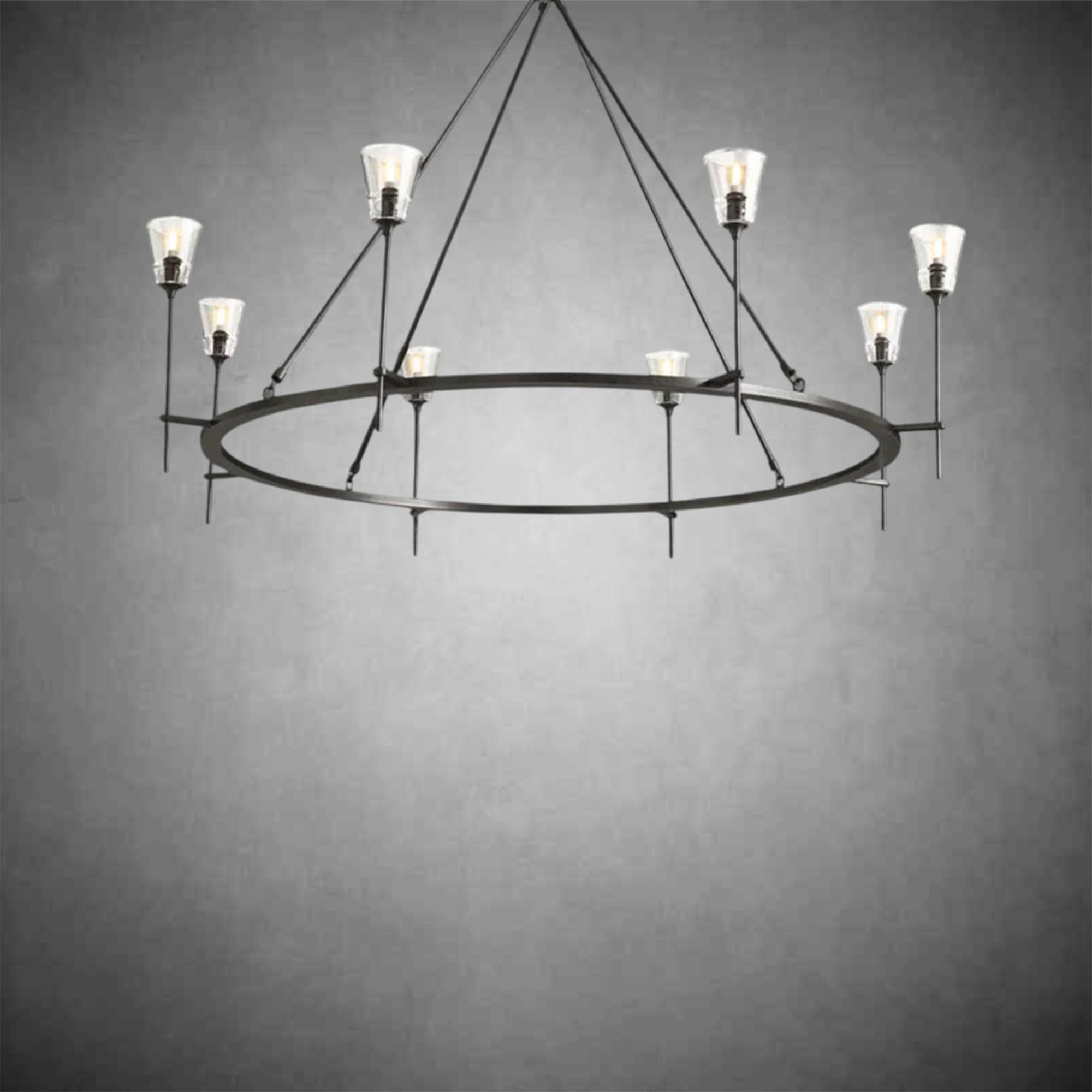 Rhodes Round Chandelier 58"