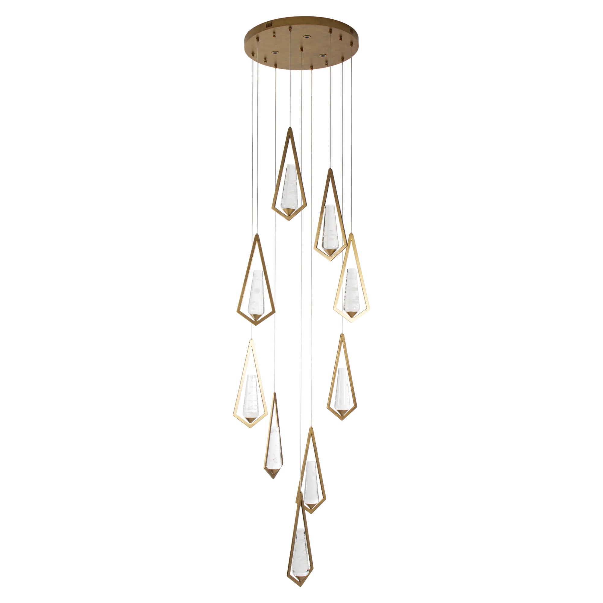 Geometric Crystal Drop Chandelier