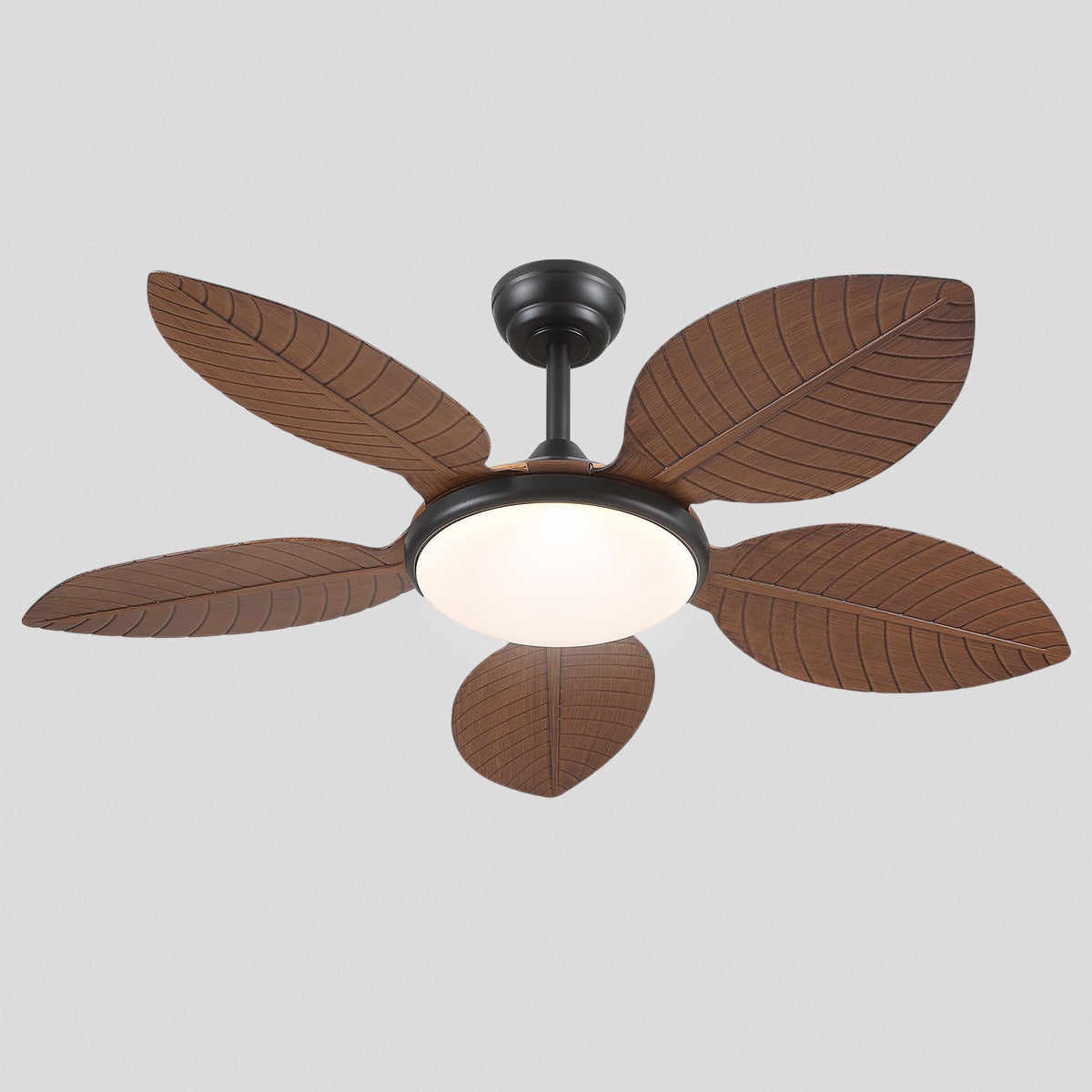 Ceiling Fan Palm Leaf Ceiling Fan 6 Speeds Reversible Ceiling Fans with Lights 48"