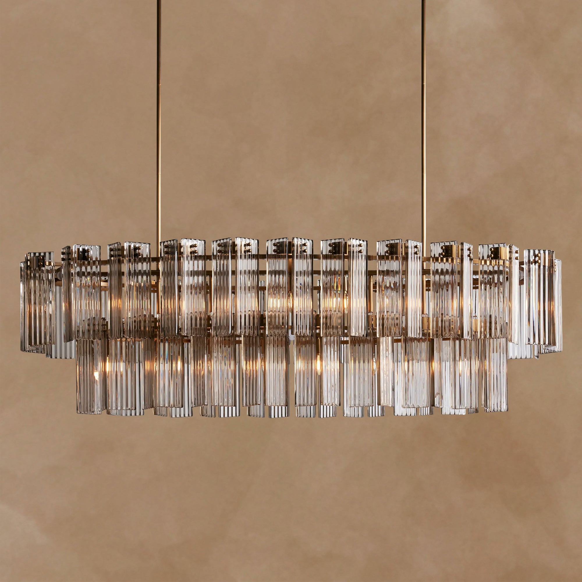 Delsie Oval 2 Tiered Chandelier