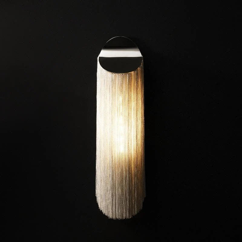 HA Alisa Plated Aluminum Tassel Long Wall Lamp