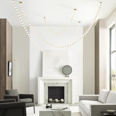 Collier Glass Pendant Lamp 26.2"H